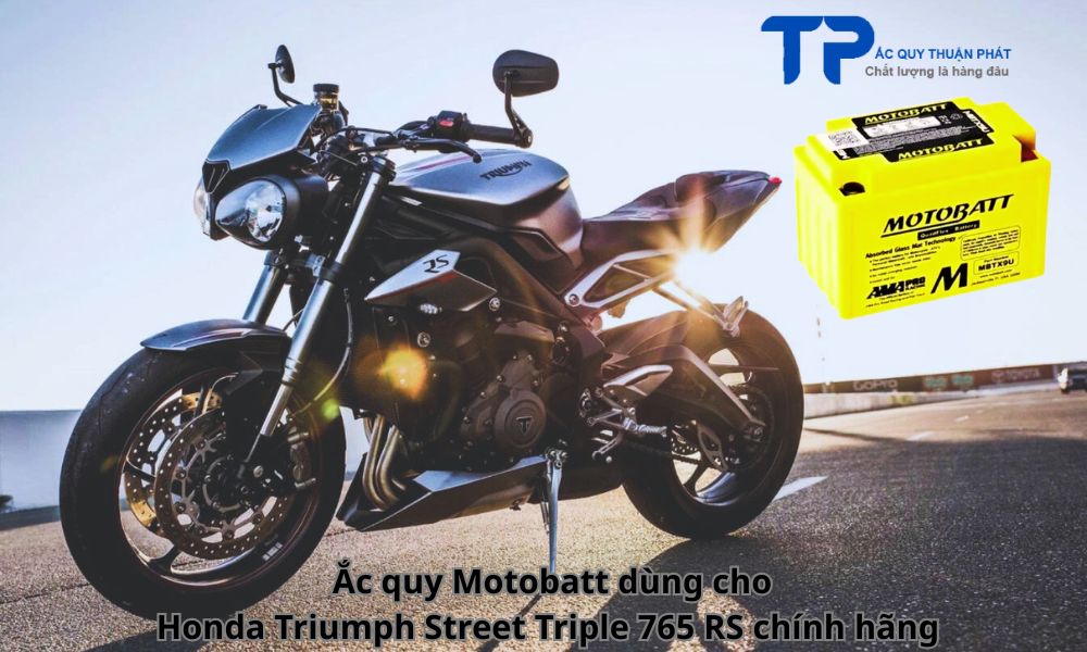 Ắc quy Motobatt dùng cho Honda Triumph Street Triple 765 RS chính hãng
