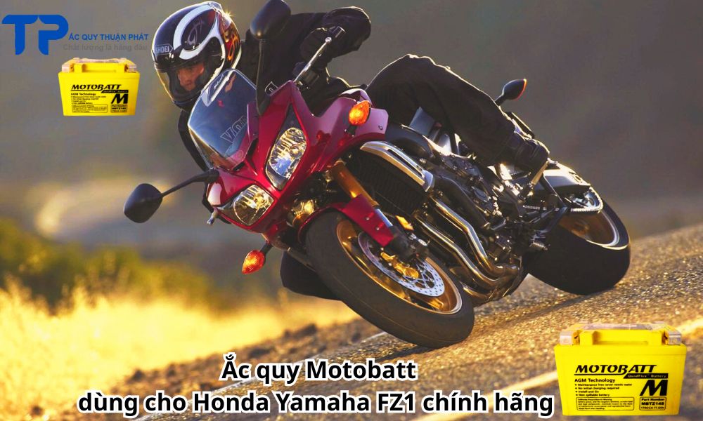 Ắc quy Motobatt dùng cho Honda Yamaha FZ1 chính hãng