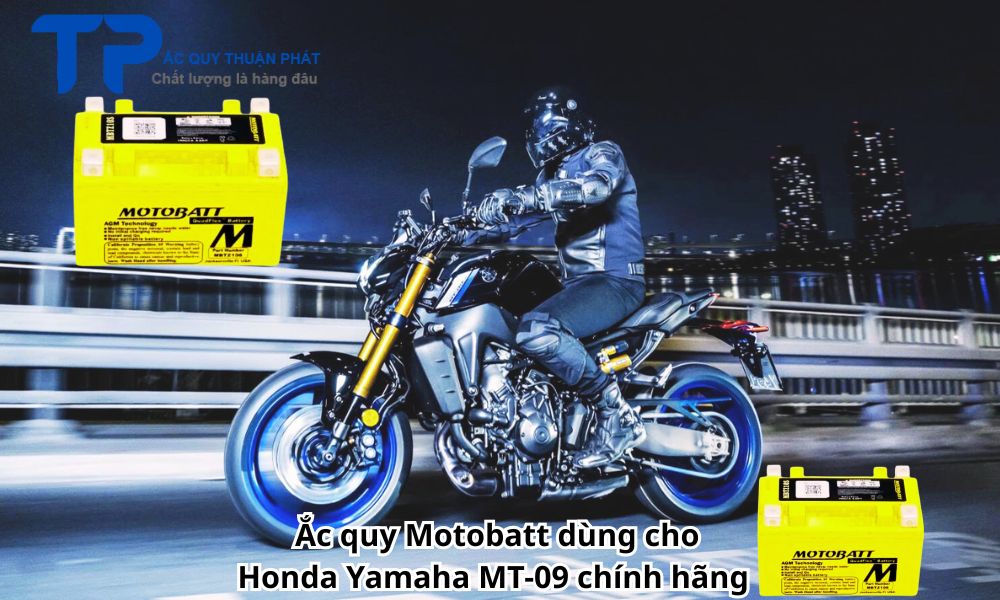 Ắc quy Motobatt dùng cho Honda Yamaha MT-09 chính hãng