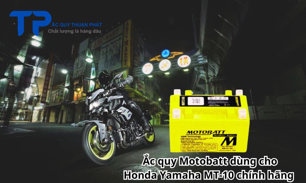 Ắc quy Motobatt dùng cho Honda Yamaha MT-10 chính hãng