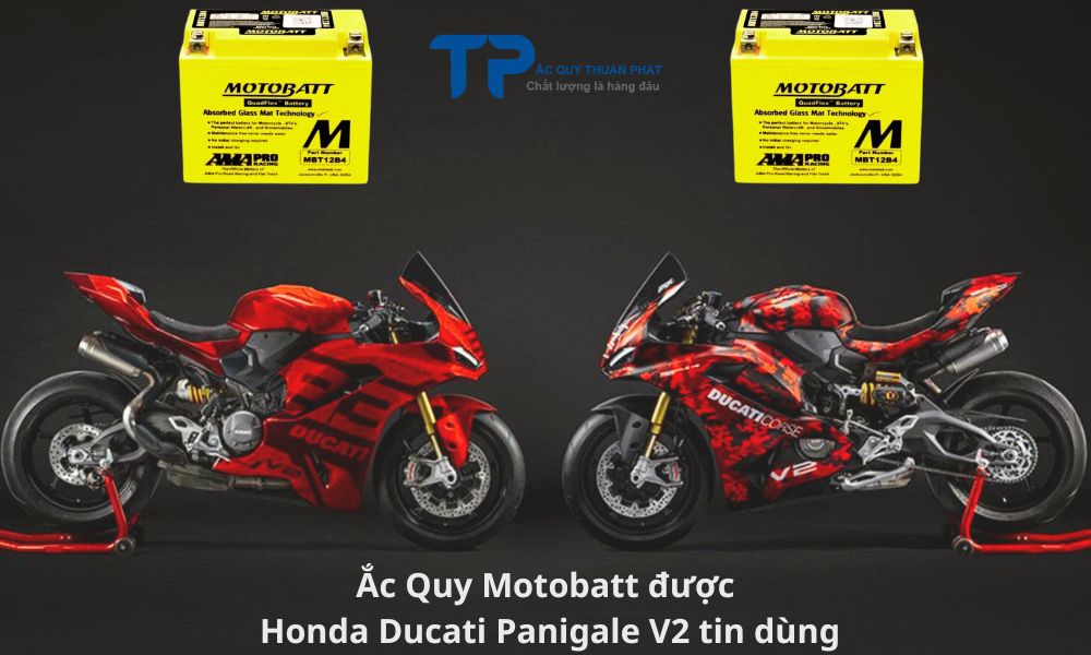 Ắc Quy Motobatt được Honda Ducati Panigale V2 tin dùng