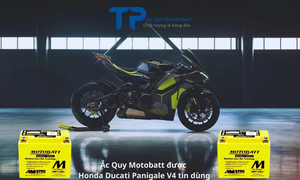 Ắc Quy Motobatt được Honda Ducati Panigale V4 tin dùng