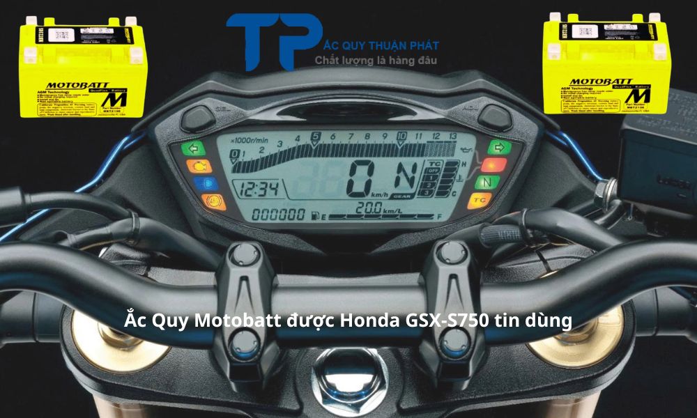 Ắc Quy Motobatt được Honda GSX-S750 tin dùng
