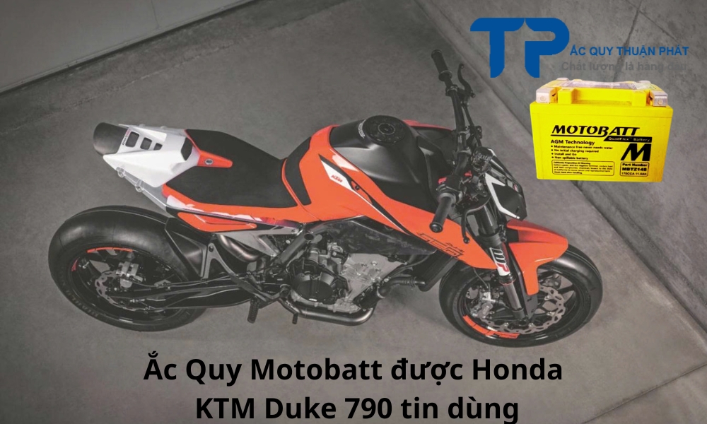 Ắc Quy Motobatt được Honda KTM Duke 790 tin dùng