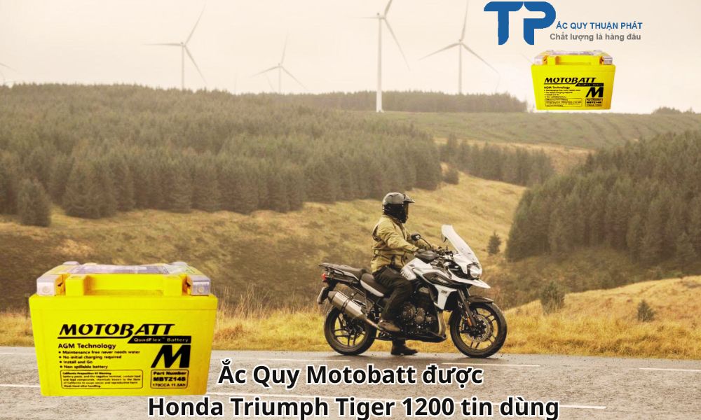 Ắc Quy Motobatt được Honda Triumph Tiger 1200 tin dùng