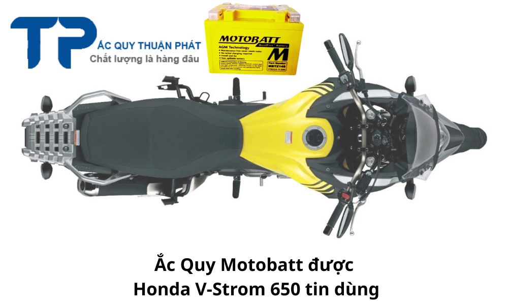 Ắc Quy Motobatt được Honda V-Strom 650 tin dùng