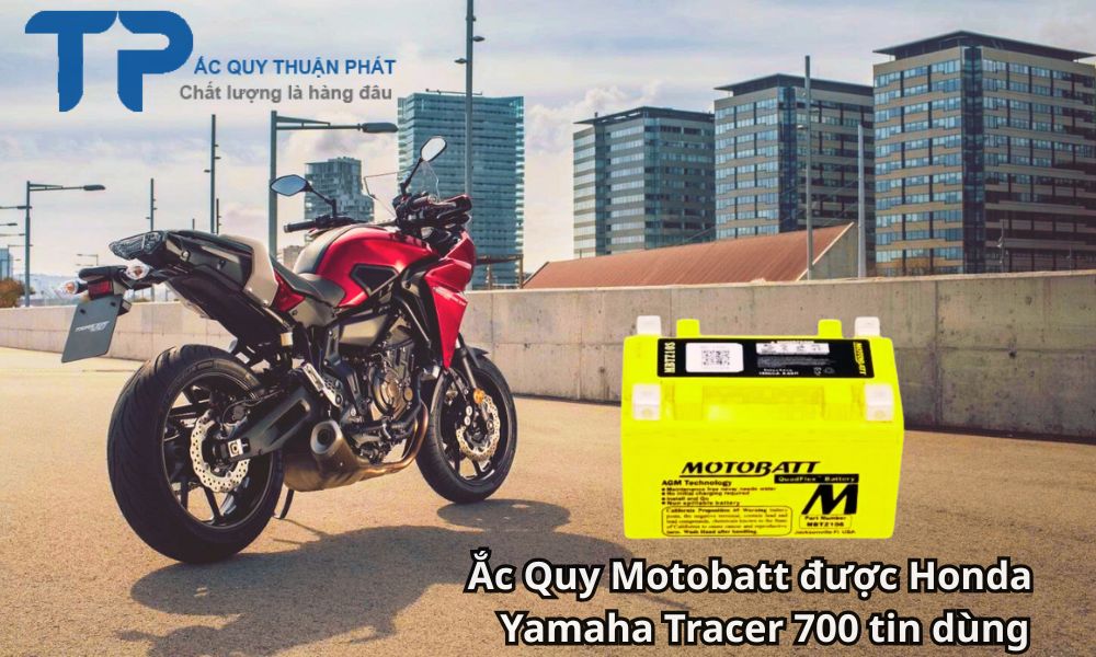 Ắc Quy Motobatt được Honda Yamaha Tracer 700 tin dùng