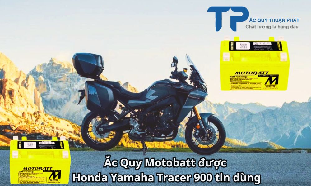 Ắc Quy Motobatt được Honda Yamaha Tracer 900 tin dùng