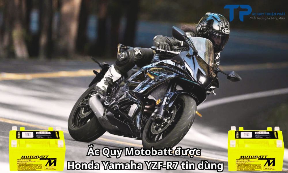 Ắc Quy Motobatt được Honda Yamaha YZF-R7 tin dùng