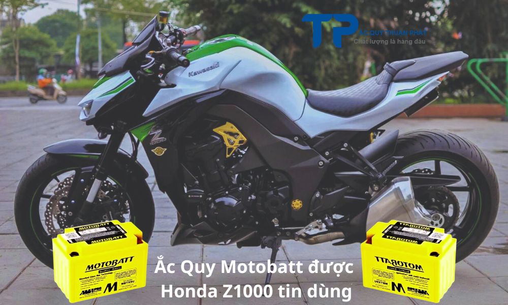 Ắc Quy Motobatt được Honda Z1000 tin dùng