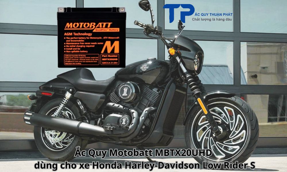 Ắc Quy Motobatt MBTX20UHD dùng cho xe Honda Harley-Davidson Low Rider S