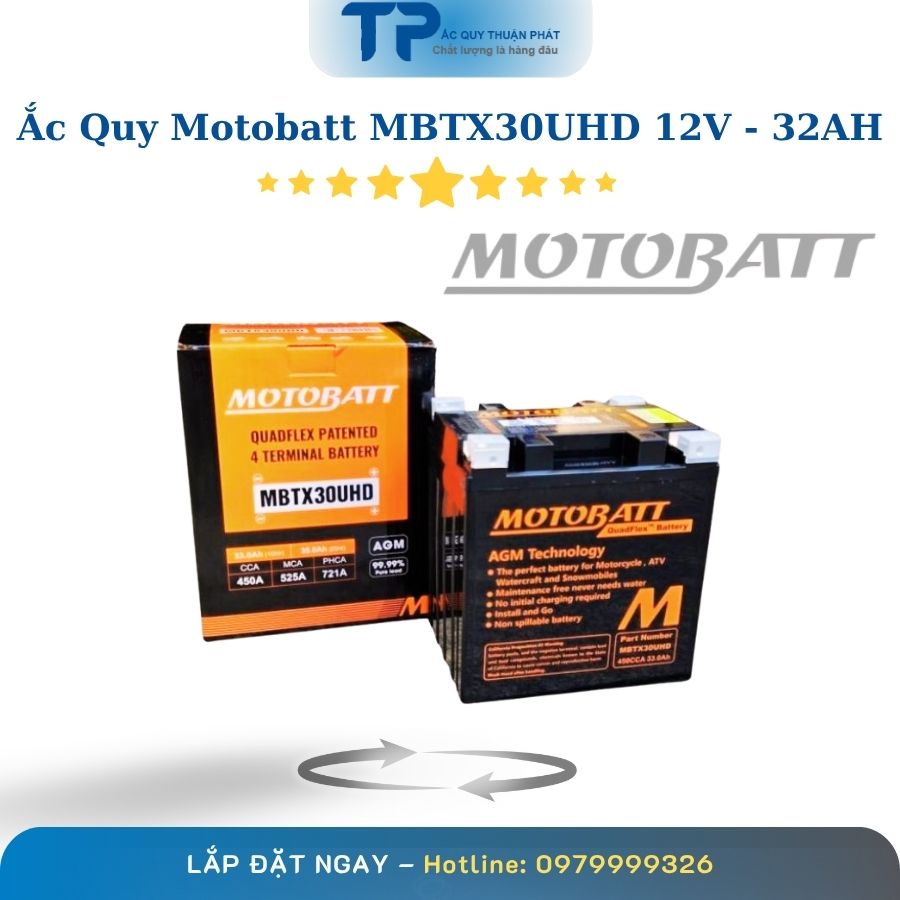 Ắc quy Motobatt MBTX30UHD 12V - 32AH