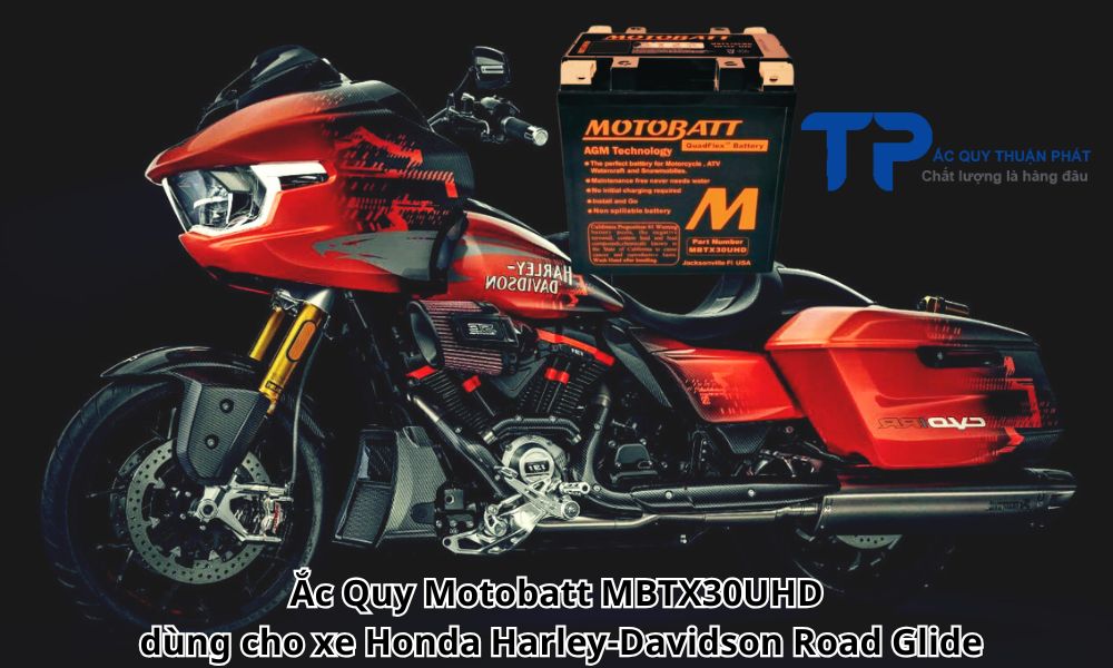 Ắc Quy Motobatt MBTX30UHD dùng cho xe Honda Harley-Davidson Road Glide