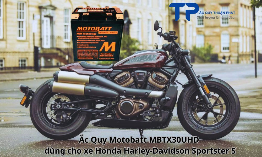 Ắc Quy Motobatt MBTX30UHD dùng cho xe Honda Harley-Davidson Sportster S