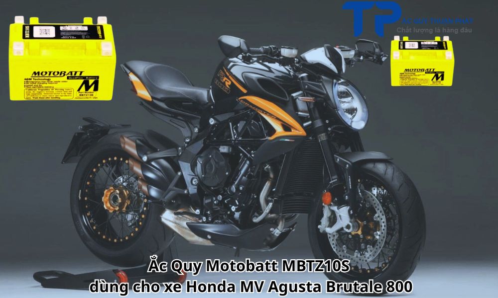 Ắc Quy Motobatt MBTZ10S dùng cho xe Honda MV Agusta Brutale 800
