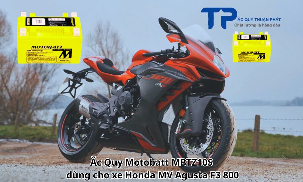 Ắc Quy Motobatt MBTZ10S dùng cho xe Honda MV Agusta F3 800