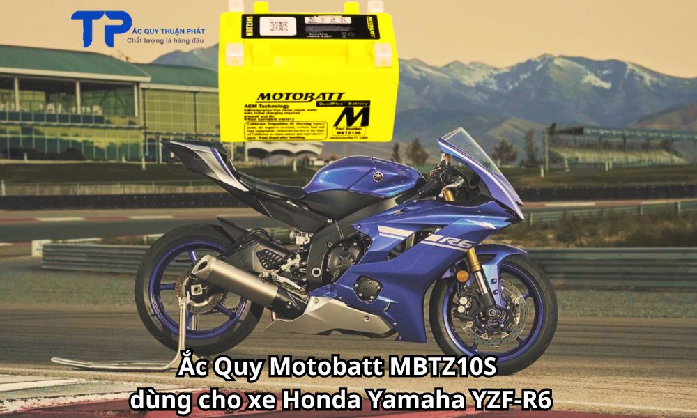Ắc Quy Motobatt MBTZ10S dùng cho xe Honda Yamaha YZF-R6