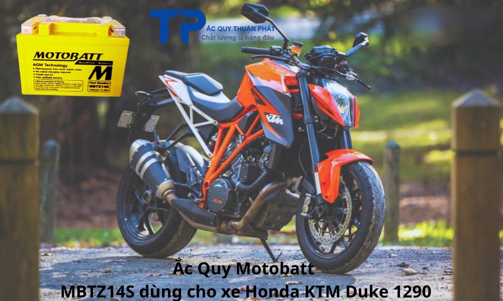 Ắc Quy Motobatt MBTZ14S dùng cho xe Honda KTM Duke 1290