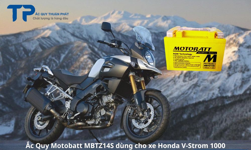Ắc Quy Motobatt MBTZ14S dùng cho xe Honda V-Strom 1000