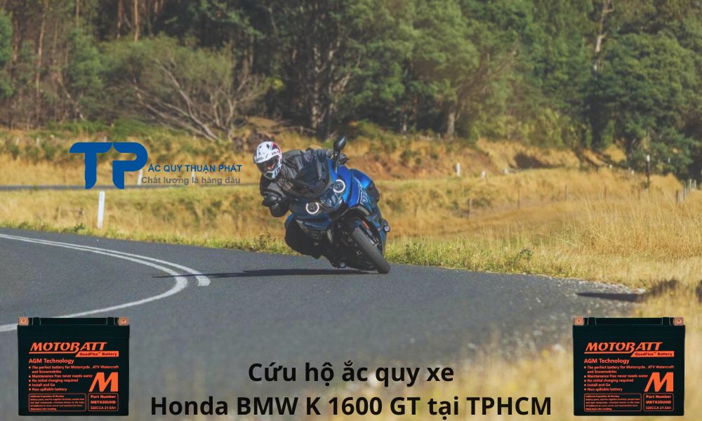 Cứu hộ ắc quy xe Honda BMW K 1600 GT tại TPHCM
