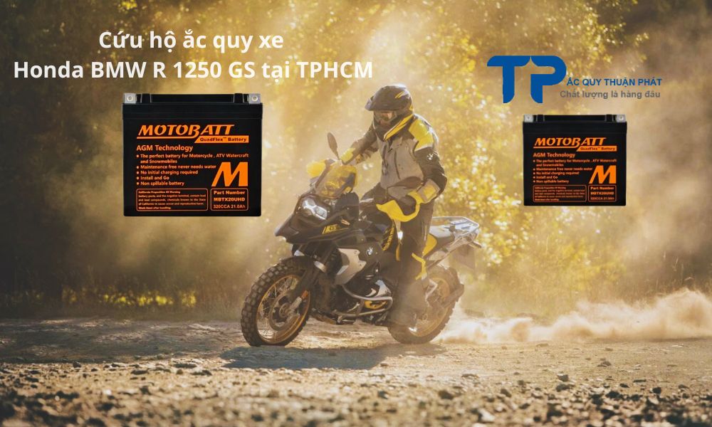 Cứu hộ ắc quy xe Honda BMW R 1250 GS tại TPHCM