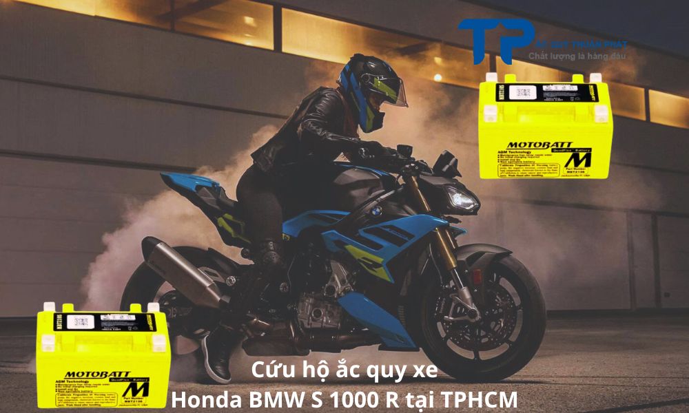 Cứu hộ ắc quy xe Honda BMW S 1000 R tại TPHCM