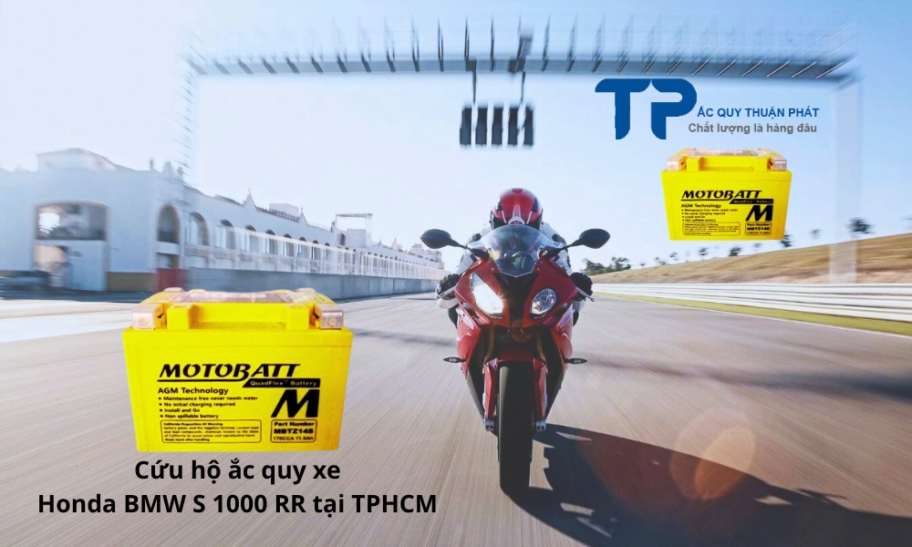 Cứu hộ ắc quy xe Honda BMW S 1000 RR tại TPHCM