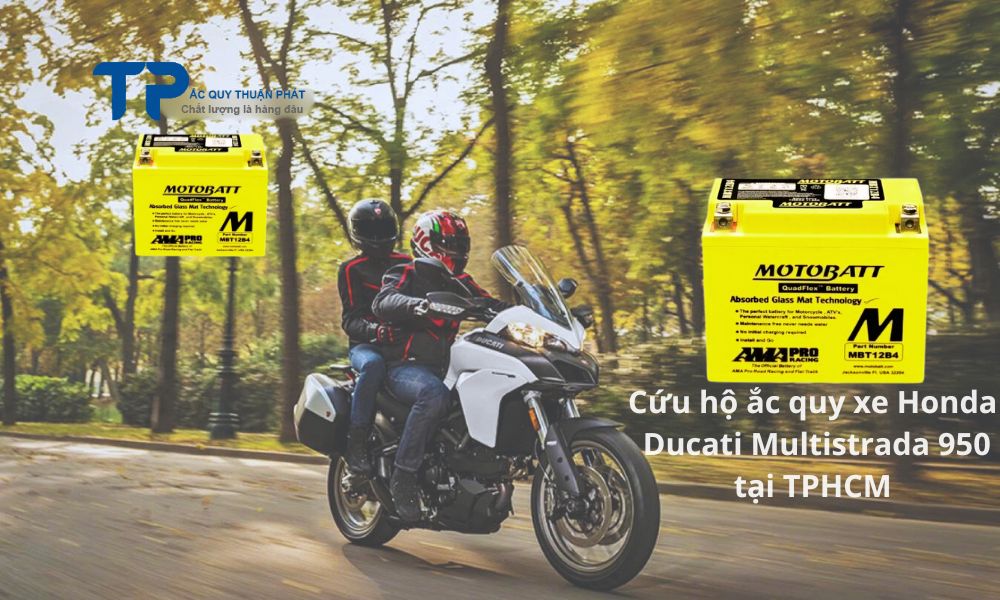 Cứu hộ ắc quy xe Honda Ducati Multistrada 950 tại TPHCM