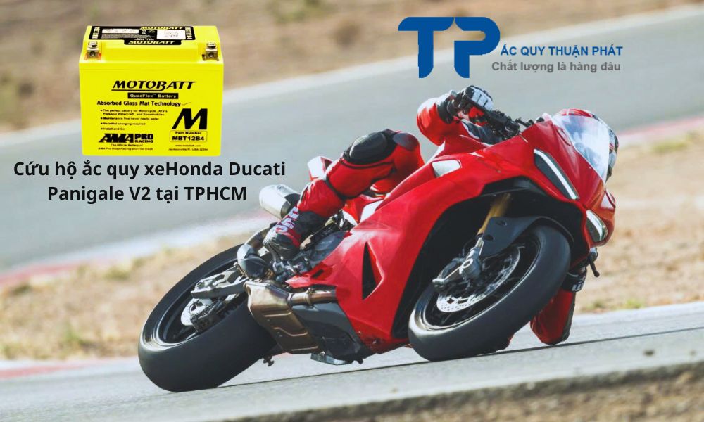 Cứu hộ ắc quy xeHonda Ducati Panigale V2 tại TPHCM