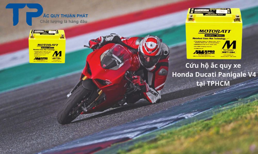 Cứu hộ ắc quy xe Honda Ducati Panigale V4 tại TPHCM