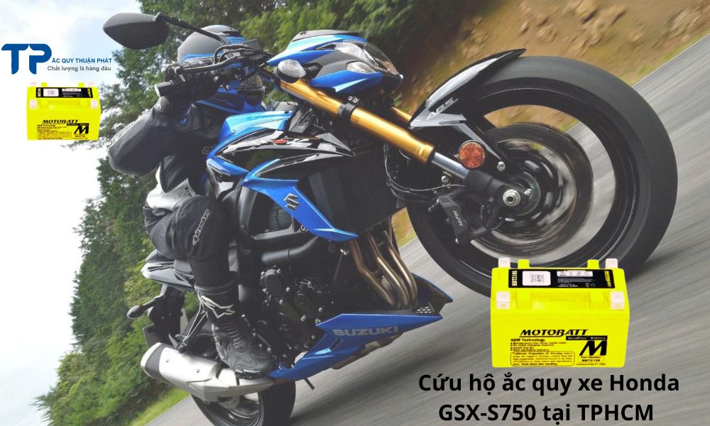 Cứu hộ ắc quy xe Honda GSX-S750 tại TPHCM