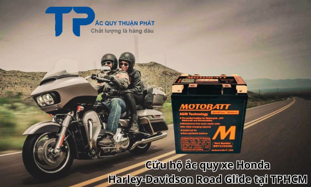 Cứu hộ ắc quy xe Honda Harley-Davidson Road Glide tại TPHCM