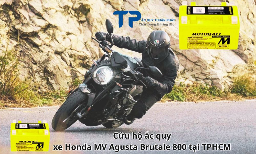 Cứu hộ ắc quy xe Honda MV Agusta Brutale 800 tại TPHCM