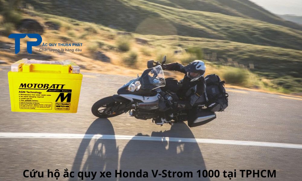 Cứu hộ ắc quy xe Honda V-Strom 1000 tại TPHCM