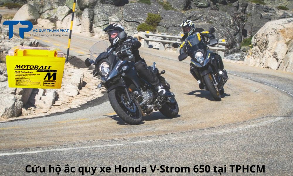 Cứu hộ ắc quy xe Honda V-Strom 650 tại TPHCM