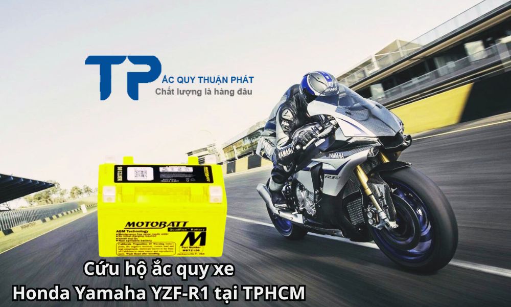 Cứu hộ ắc quy xe Honda Yamaha YZF-R1 tại TPHCM