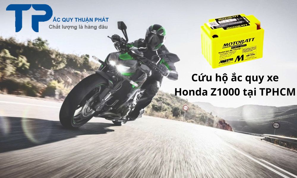 Cứu hộ ắc quy xe Honda Z1000 tại TPHCM