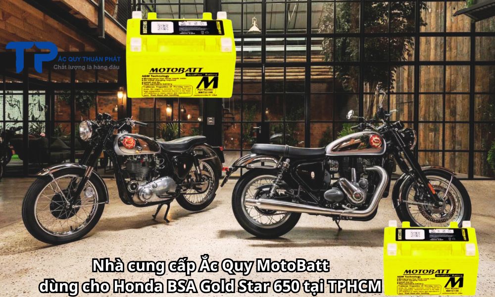 Nhà cung cấp Ắc Quy MotoBatt dùng cho Honda BSA Gold Star 650 tại TPHCM