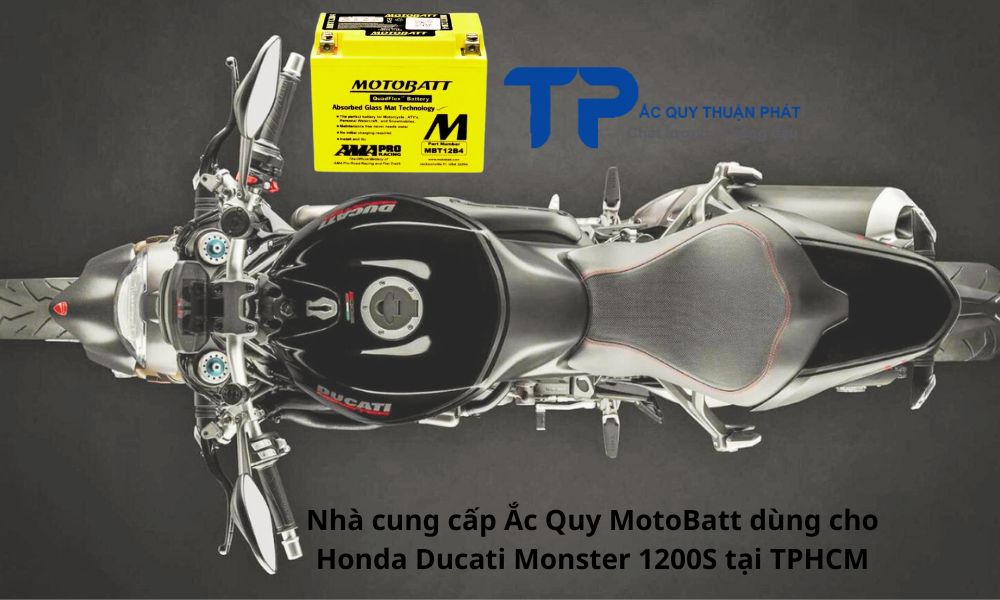 Nhà cung cấp Ắc Quy MotoBatt dùng cho Honda Ducati Monster 1200S tại TPHCM
