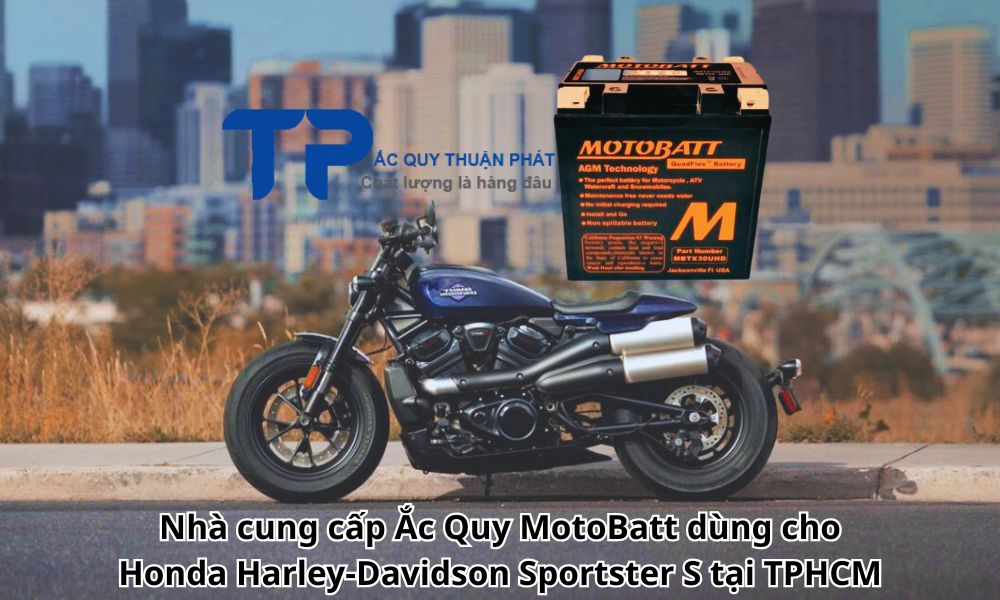 Nhà cung cấp Ắc Quy MotoBatt dùng cho Honda Harley-Davidson Sportster S tại TPHCM