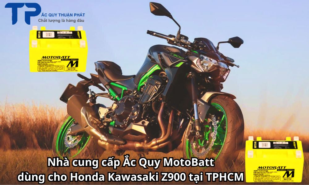 Nhà cung cấp Ắc Quy MotoBatt dùng cho Honda Kawasaki Z900 tại TPHCM