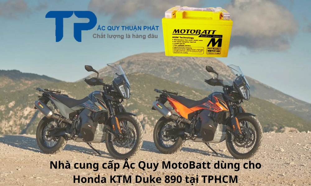 Nhà cung cấp Ắc Quy MotoBatt dùng cho Honda KTM Duke 890 tại TPHCM