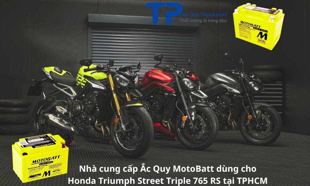 Nhà cung cấp Ắc Quy MotoBatt dùng cho Honda Triumph Street Triple 765 RS tại TPHCM
