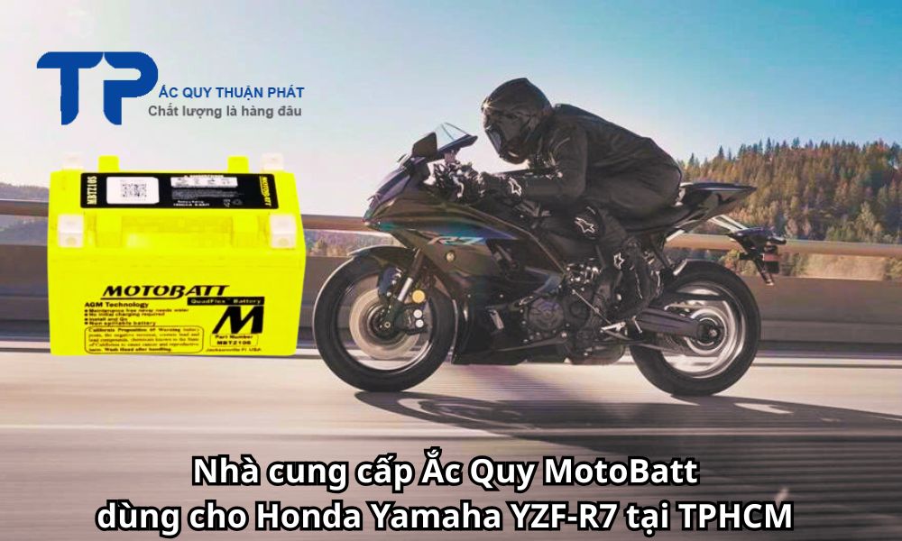 Nhà cung cấp Ắc Quy MotoBatt dùng cho Honda Yamaha YZF-R7 tại TPHCM