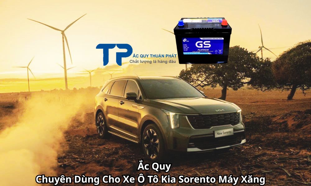 Ắc Quy Chuyên Dùng Cho Xe Ô Tô Kia Sorento Máy Xăng