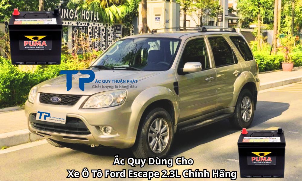 Ắc Quy Dùng Cho Xe Ô Tô Ford Escape 2.3L Chính Hãng