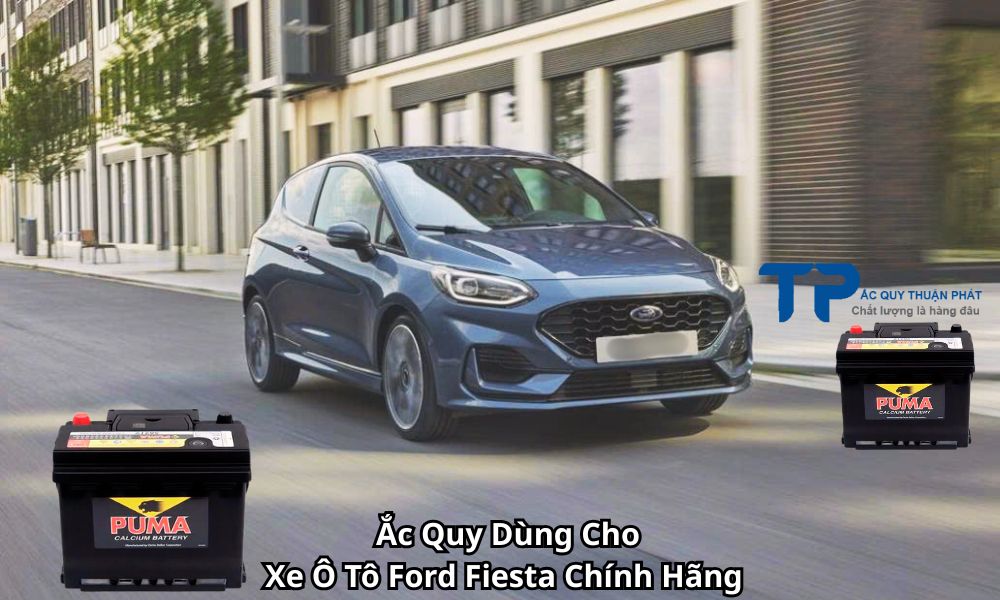 Ắc Quy Dùng Cho Xe Ô Tô Ford Fiesta Chính Hãng