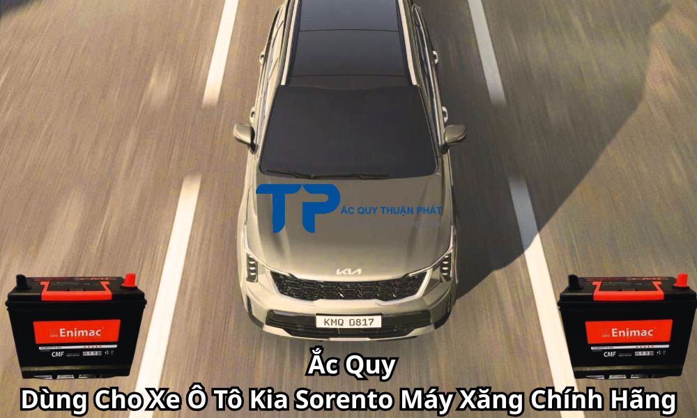 Ắc Quy Dùng Cho Xe Ô Tô Kia Sorento Máy Xăng Chính Hãng
