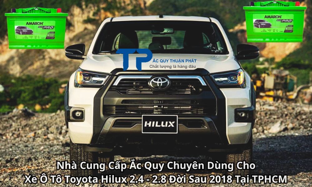 Nhà Cung Cấp Ắc Quy Chuyên Dùng Cho Xe Ô Tô Toyota Hilux 2.4 - 2.8 Đời Sau 2018 Tại TPHCM