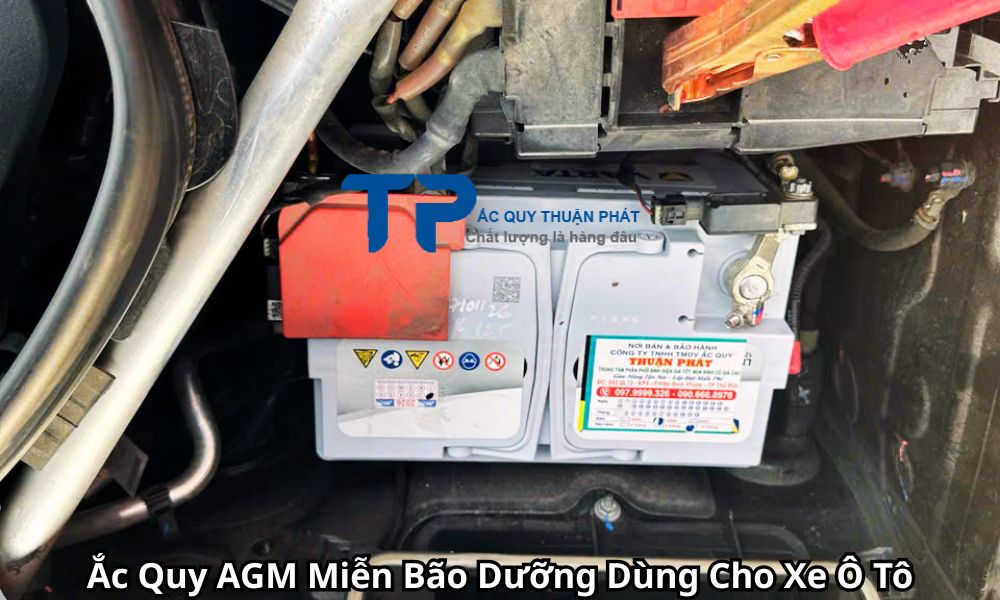 Ắc Quy AGM Miễn Bão Dưỡng Dùng Cho Xe Ô Tô